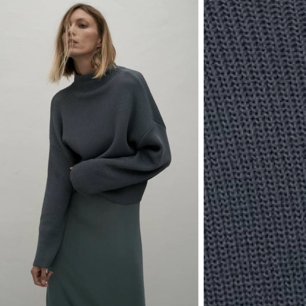 Zara knit oversized cropped sweater ref. 0014/010/485